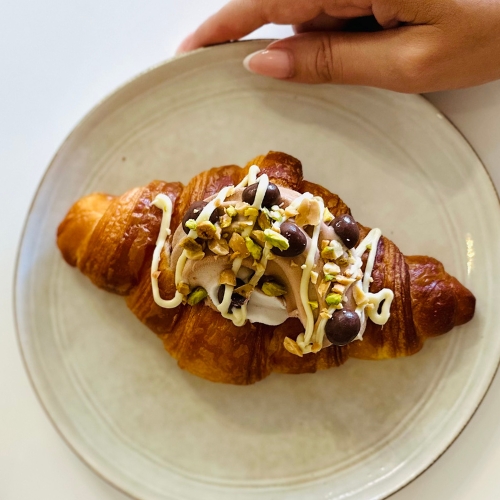The Iced Croissant at café ROZE
